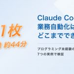 Claude Codeで業務自動化はどこまでできるか、プログラミング未経験の経営者が7つの実例で検証（レシート211枚を実働約44分で処理）